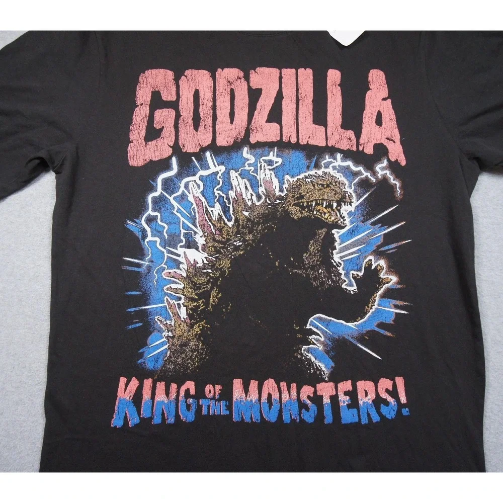Godzilla Shirt Mens Large Black King Of The Monsters Toho Ripple Junction Tee